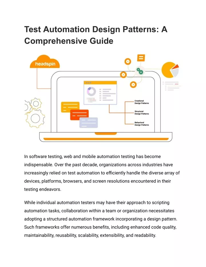 test automation design patterns a comprehensive