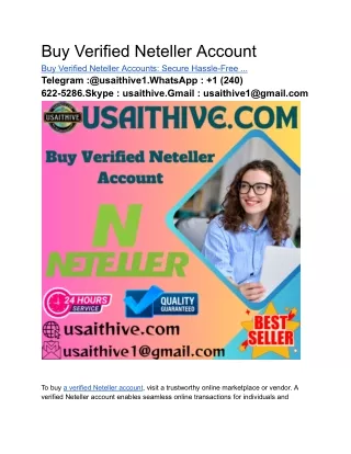 Buy Verified Neteller Account