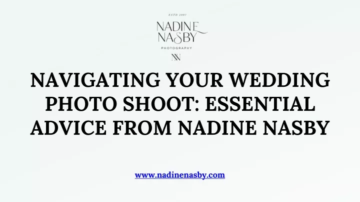 navigating your wedding photo shoot essential