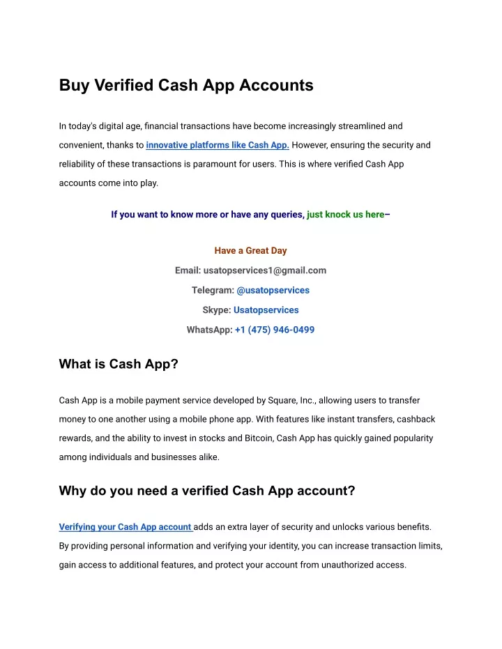 buy verified cash app accounts