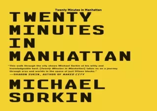 Download⚡️PDF❤️ Twenty Minutes in Manhattan