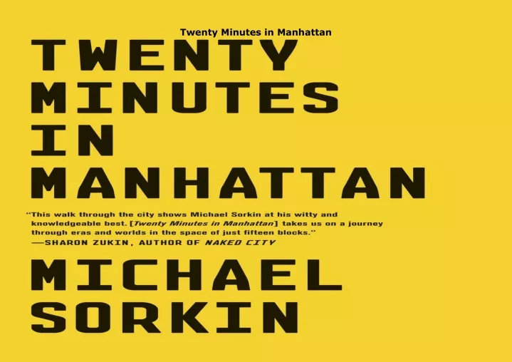 twenty minutes in manhattan