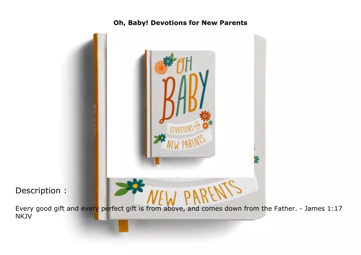 oh baby devotions for new parents