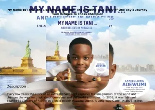 Download⚡️ My Name Is Tani...and I Believe in Miracles: The Amazing True Story of One