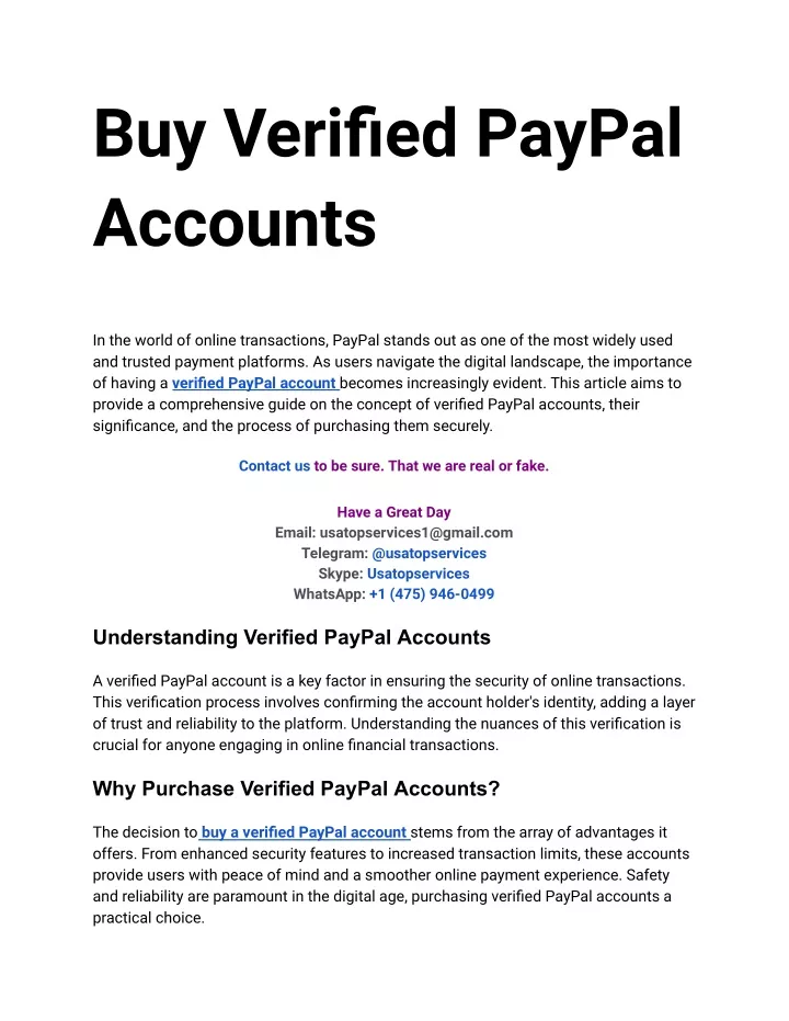 buy verified paypal accounts
