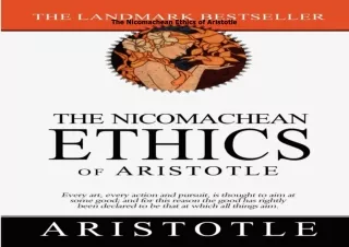 book❤️[READ]✔️ The Nicomachean Ethics of Aristotle