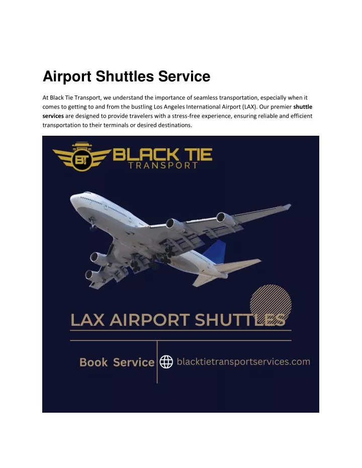 airport shuttles service