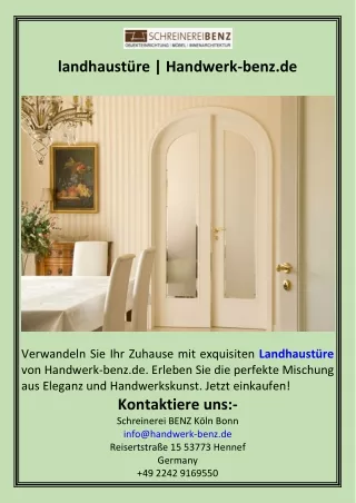 landhaustüre  Handwerk-benz.de