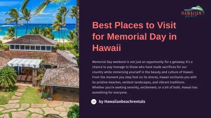 best places to visit for memorial day in hawaii