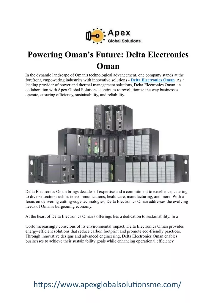 powering oman s future delta electronics oman