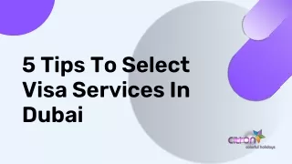 5 tips to select visa services in dubai