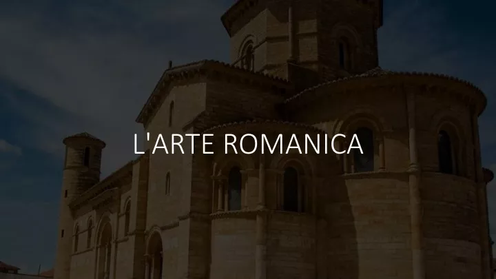 l arte romanica