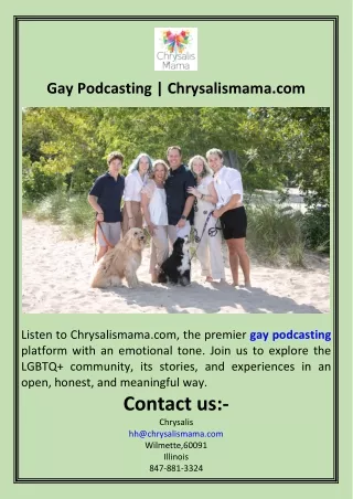 Gay Podcasting  Chrysalismama.com