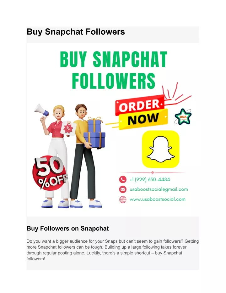 buy snapchat followers