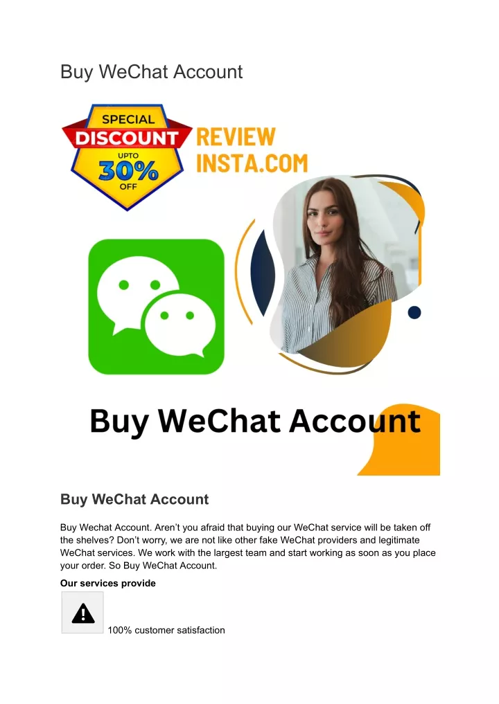 buy wechat account