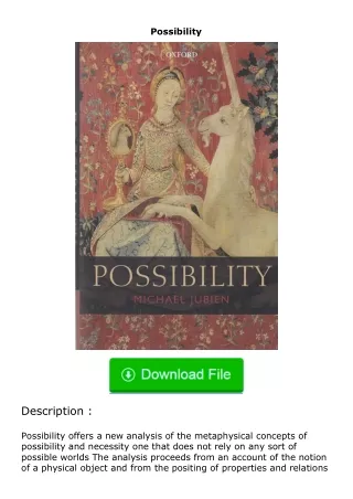 PDF✔Download❤ Possibility