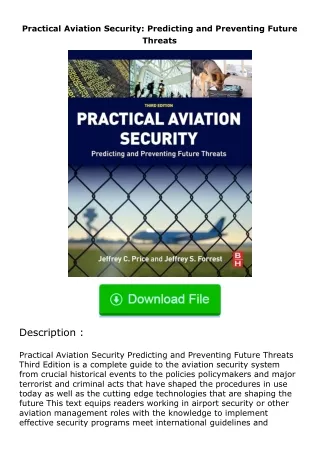 ❤️get (⚡️pdf⚡️) download Practical Aviation Security: Predicting and Preventin