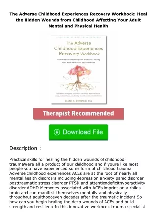 [READ]⚡PDF✔ The Adverse Childhood Experiences Recovery Workbook: Heal the Hidd