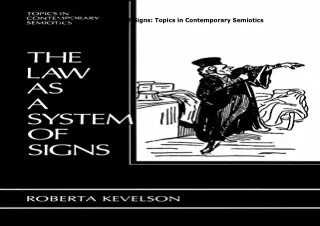 download⚡️[EBOOK]❤️ The Law as a System of Signs: Topics in Contemporary Semiotics