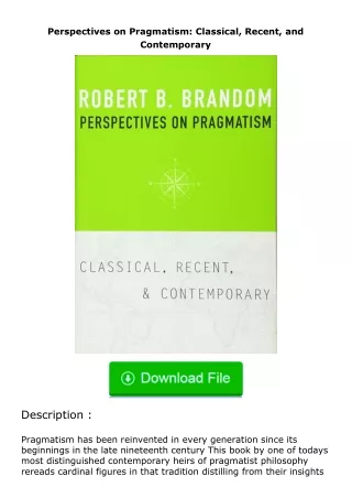 Perspectives-on-Pragmatism-Classical-Recent-and-Contemporary