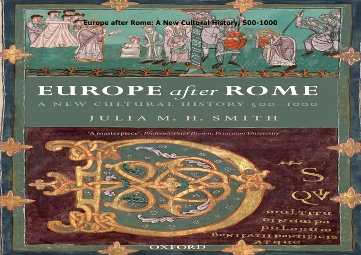 europe after rome a new cultural history 500 1000