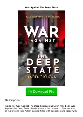 download⚡[PDF]❤ War Against The Deep State
