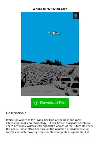 Download⚡ Where Is My Flying Car?