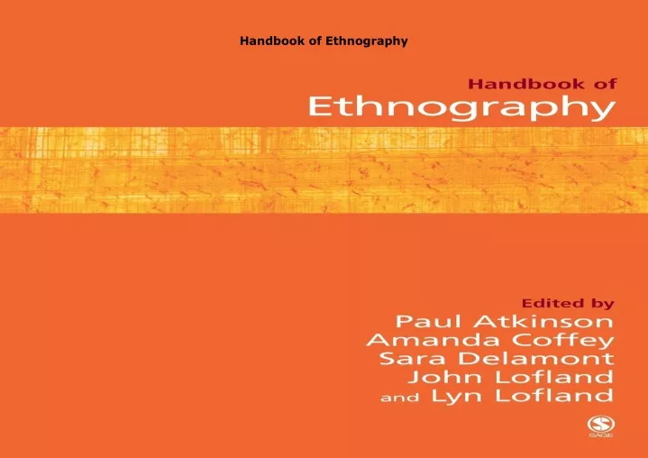 handbook of ethnography