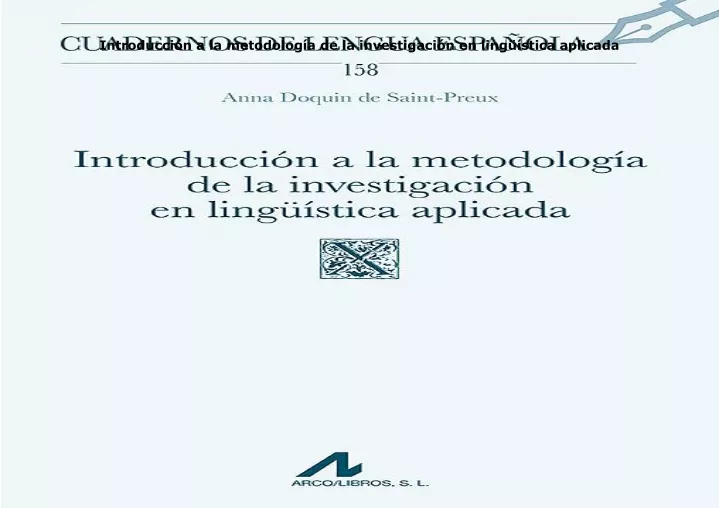 PPT - PDF ️Download ️ Introducción A La Metodología De La Investigación ...