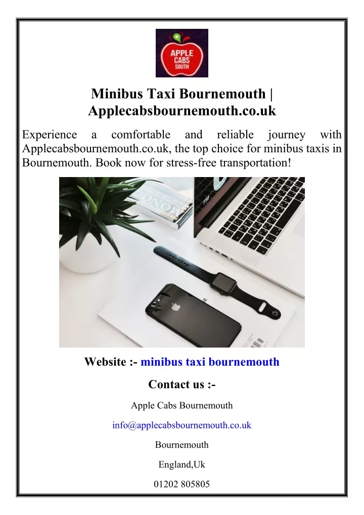 minibus taxi bournemouth applecabsbournemouth