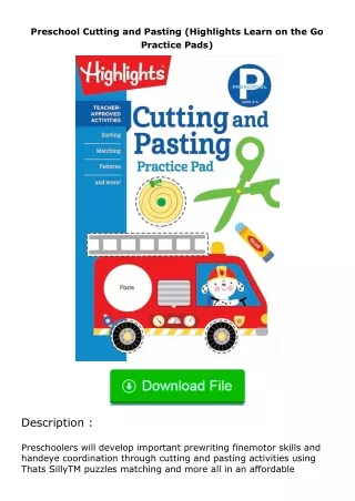 download⚡️ free (✔️pdf✔️) Preschool Cutting and Pasting (Highlights Learn on t