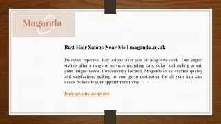 Best Hair Salons Near Me maganda.co.uk