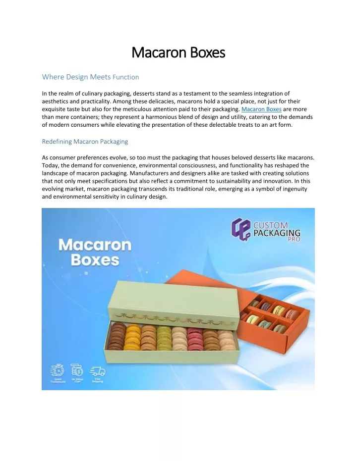 macaron macaron boxes