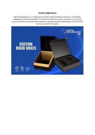 Custom Rigid Boxes