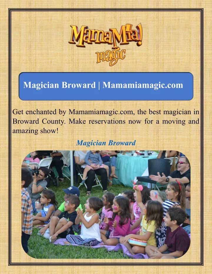 get enchanted by mamamiamagic com the best
