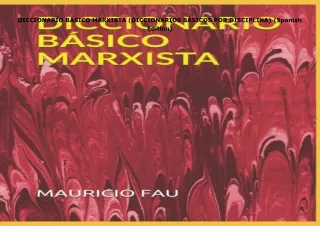 PDF✔️Download❤️ DICCIONARIO BÁSICO MARXISTA (DICCIONARIOS BÁSICOS POR DISCIPLINA) (Spanish
