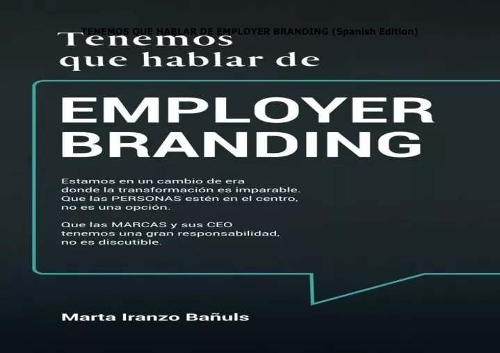 tenemos que hablar de employer branding spanish