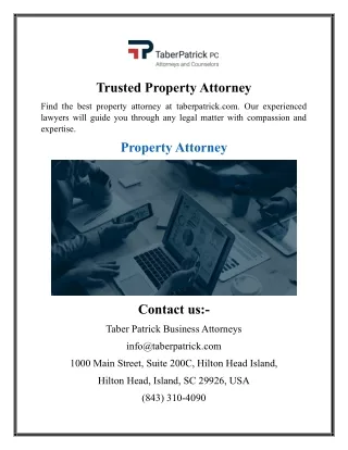 Trusted Property Attorney