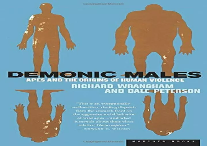 PPT - READ [PDF] Demonic Males: Apes and the Origins of Human Violence ...