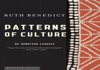 ✔ Download Book ▶️ [PDF]  Patterns Of Culture