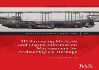 PDF/READ  3D Surveying Methods and Digital Information Management for Archaeolog