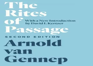 ✔ Download Book ▶️ [PDF]  The Rites of Passage, Second Edition