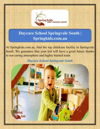at springkids com au find the top childcare