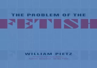 ⚡ get [PDF] ❤ Download The Problem of the Fetish