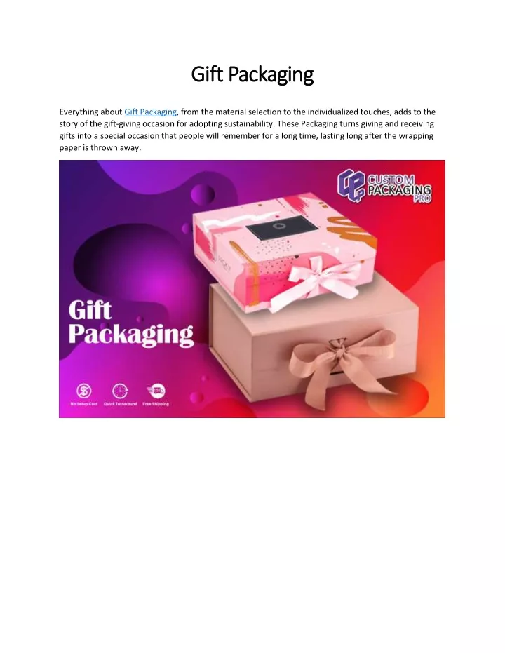 gift packaging gift packaging