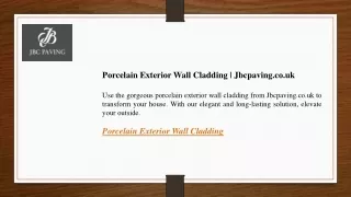 Porcelain Exterior Wall Cladding Jbcpaving.co.uk