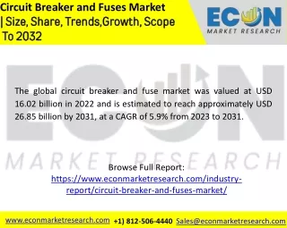 circuit breaker and fuses market size share