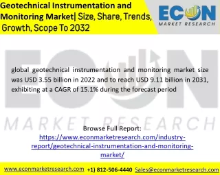 Geotechnical Instrumentation and Monitoring Market