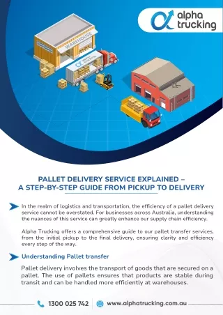 Pallet Delivery Service Explained – A Step-By-Step Guide From Pickup To Delivery