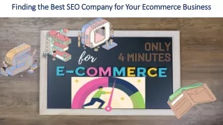Finding the Best SEO Company for Your Ecommerce Business